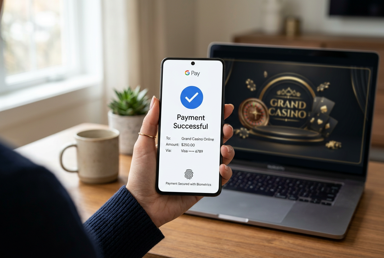 Διαδικασία επαλήθευσης πληρωμής Google Pay σε smartphone