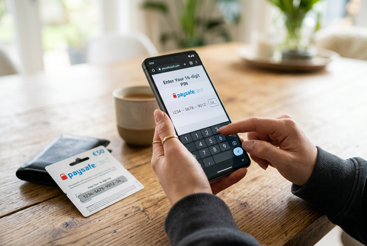 A person using a smartphone to make an online deposit
